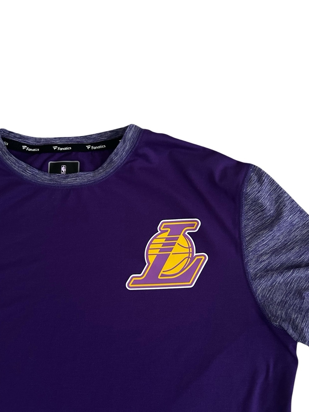 Fanatics Licensed LA Lakers Purple Short Sleeve Shirt Men’s Size XL - Picture 3 of 4